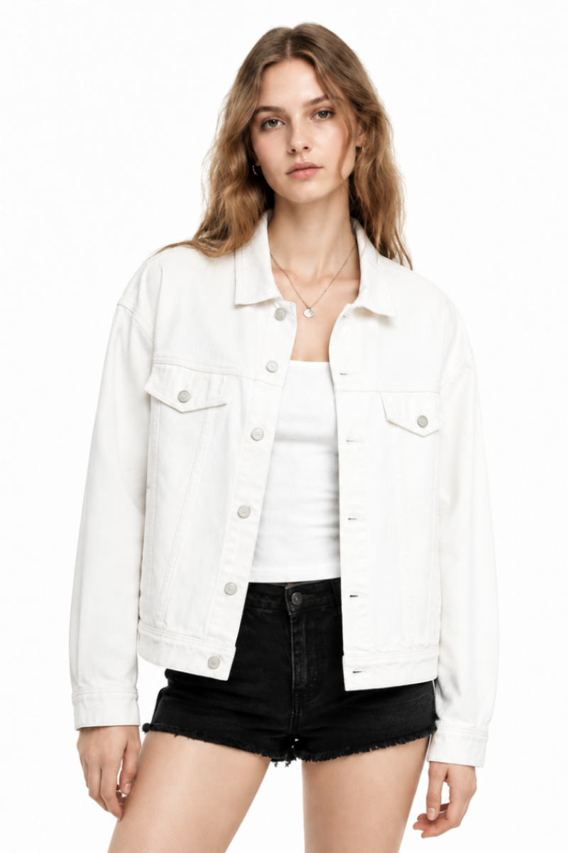 Women's & Unisex Oversized Washed Denim Jacket