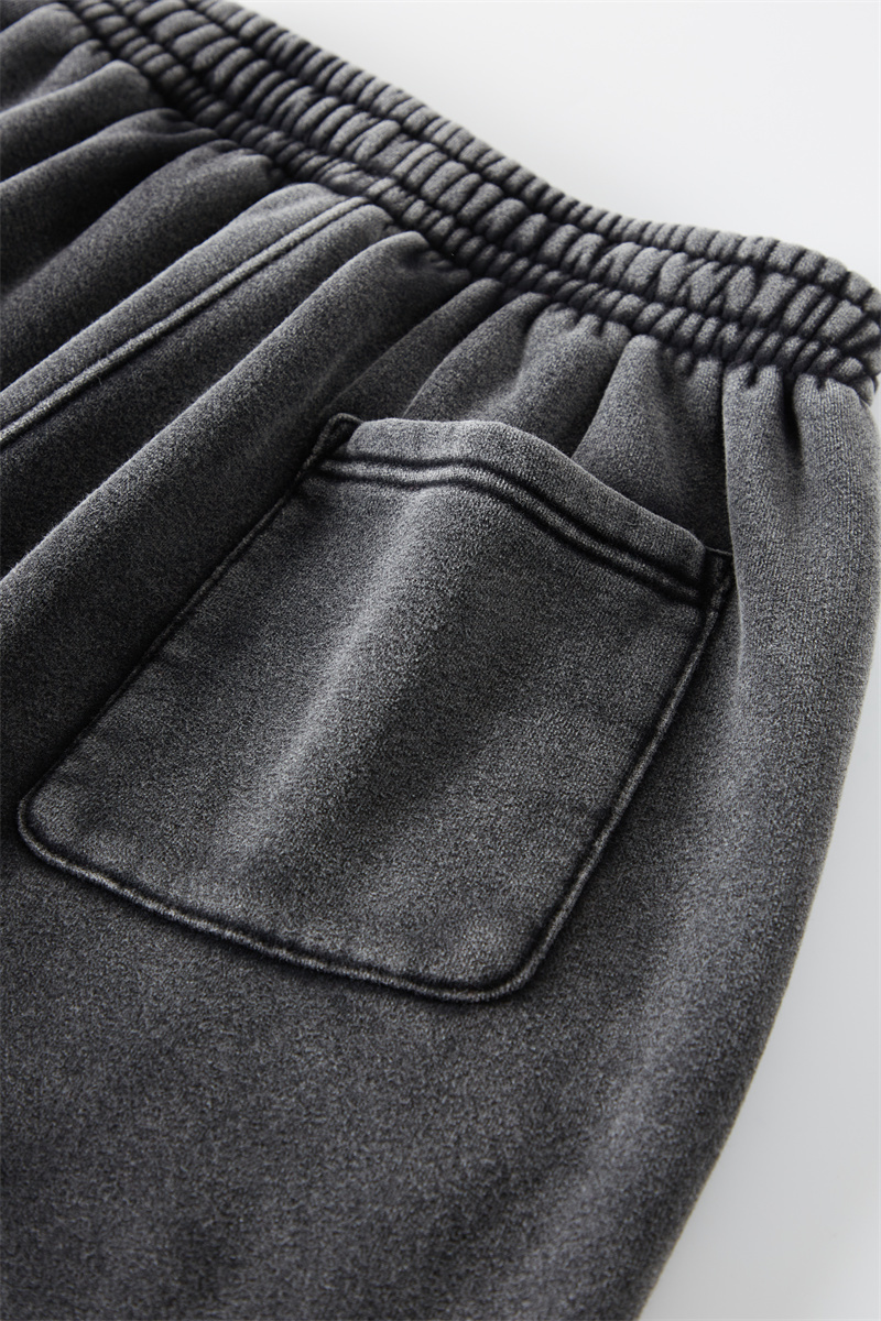 Women Fall Clothing Wax Washed Relaxed Jogger Pants