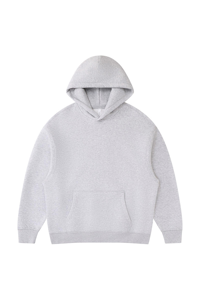 Women's Fall Winter Oversized Solid Kangaroo-Pocket Hoodie