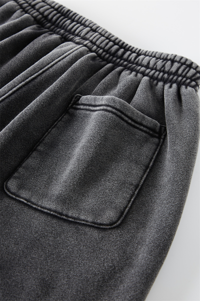 Unisex Fall Clothing Wax Washed Relaxed Jogger Pants