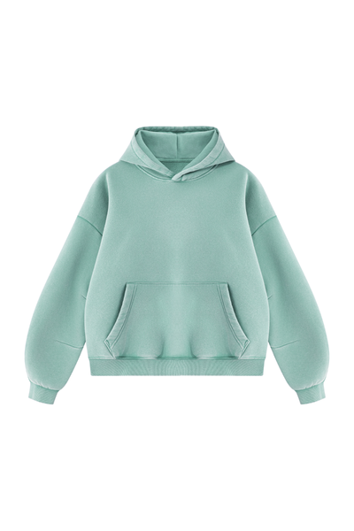 Unisex Fall Clothing Vintage Faded Curved Sleeve Hoodie