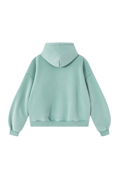 Unisex Fall Clothing Vintage Faded Curved Sleeve Hoodie