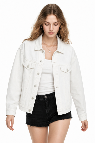 Women's & Unisex Oversized Washed Denim Jacket