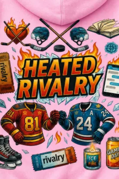 Men Fall Clothing Heated Rivalry Graphic Oversized Hoodie