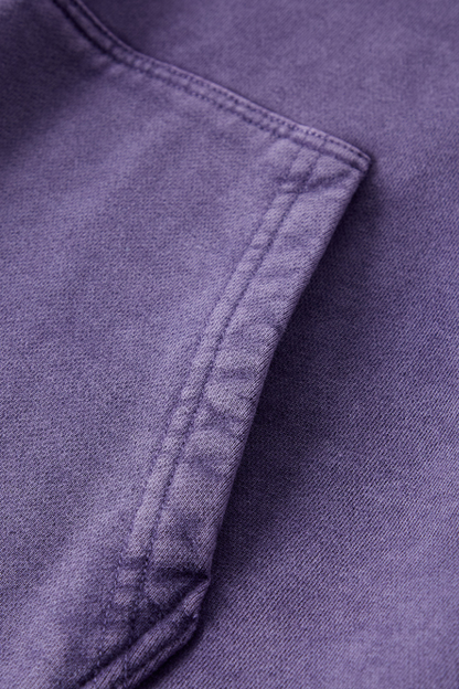 Unisex Fall Heavy Cotton Wax Washed Vintage Pocket Hoodie