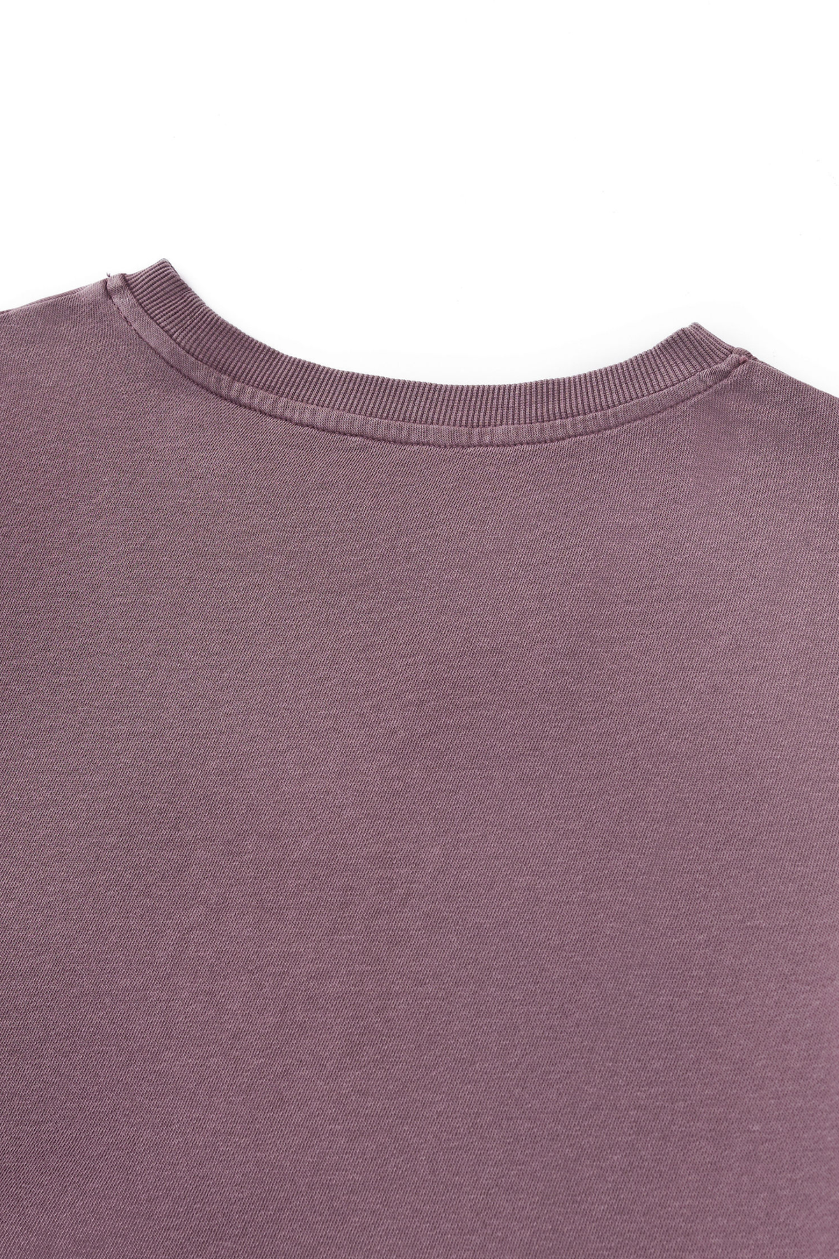 Women's Washed Raw Cut Patchwork Boxy Crewneck Sweatshirt