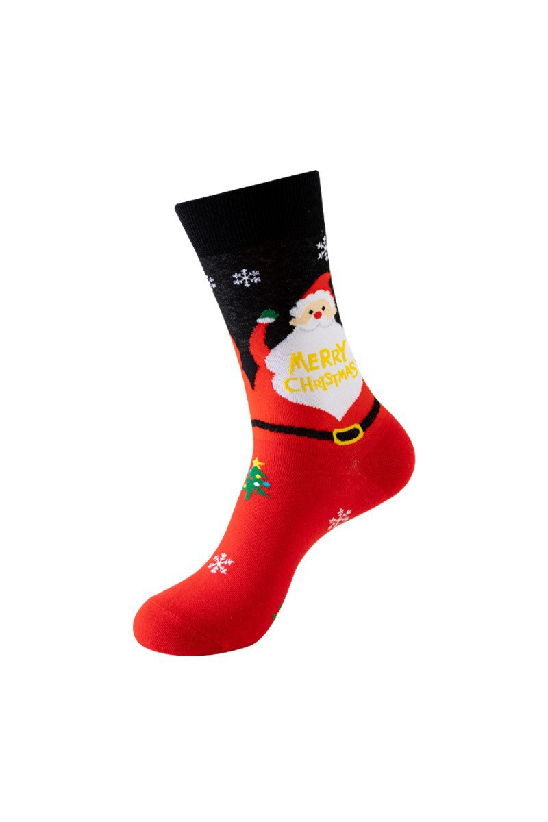 Unisex Fall Winter Festive Cartoon Christmas Crew Socks