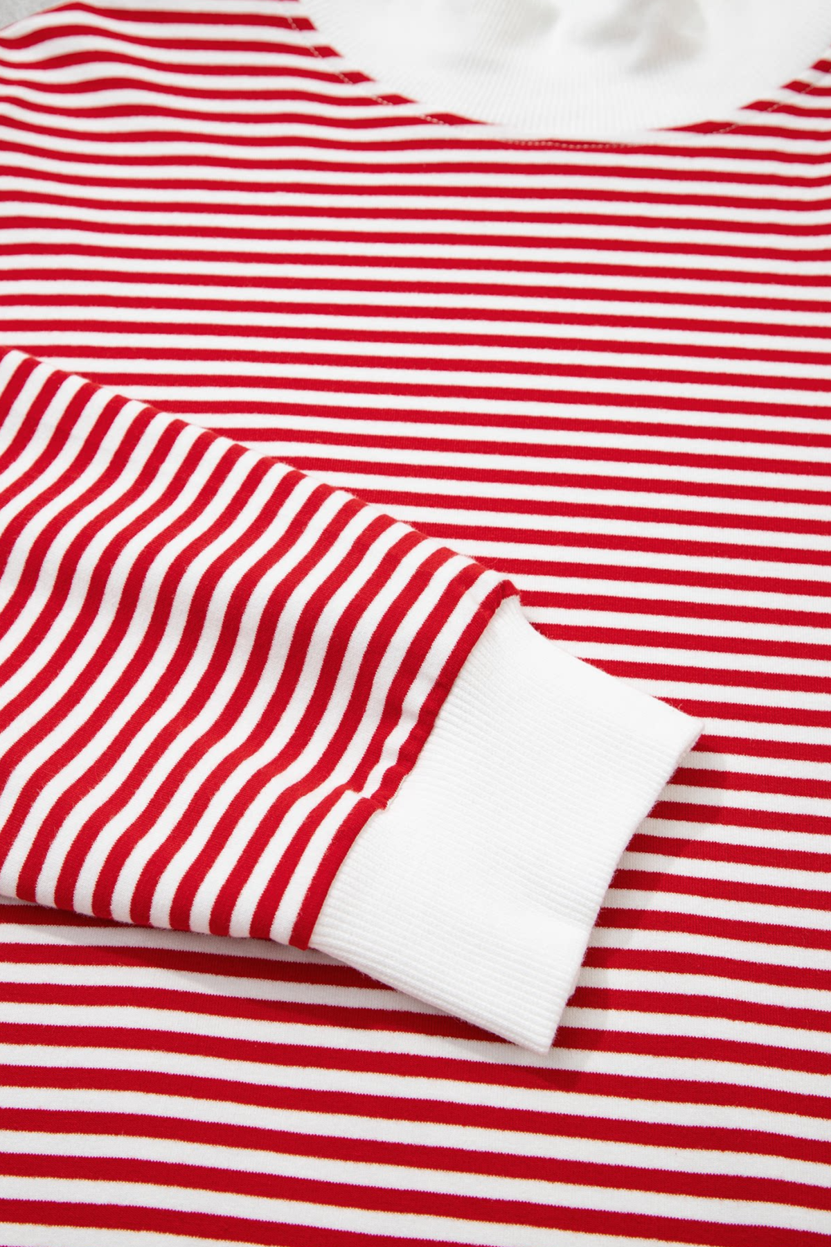 Women's Winter Casual Striped Long Sleeve Two Piece Set
