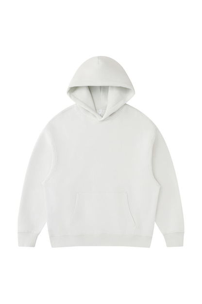 Unisex Fall Winter Oversized Solid Kangaroo-Pocket Hoodie