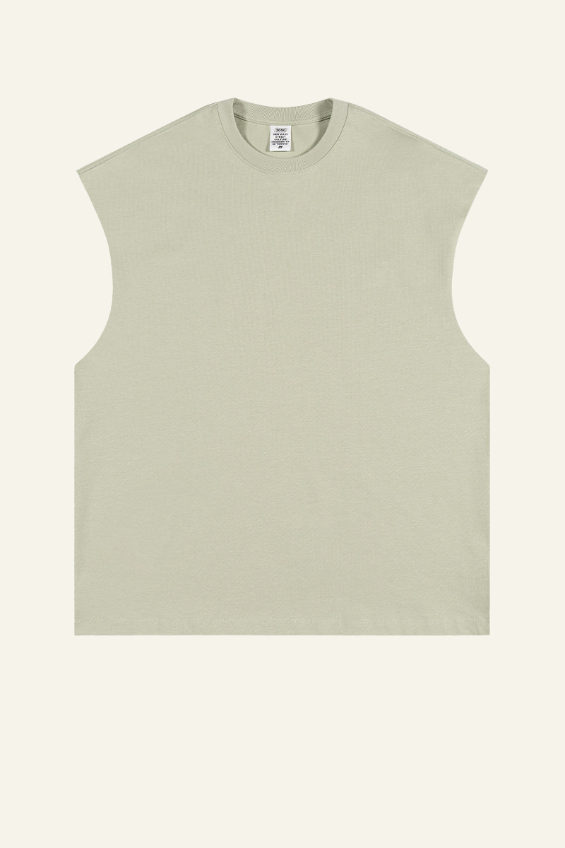Women's Streetwear Heavyweight Cotton Sleeveless Top