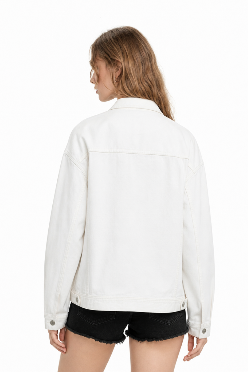 Women's & Unisex Oversized Washed Denim Jacket