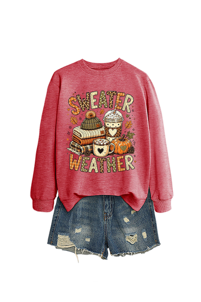 Unisex Fall Clothing Sweater Weather Graphic Sweatshirt