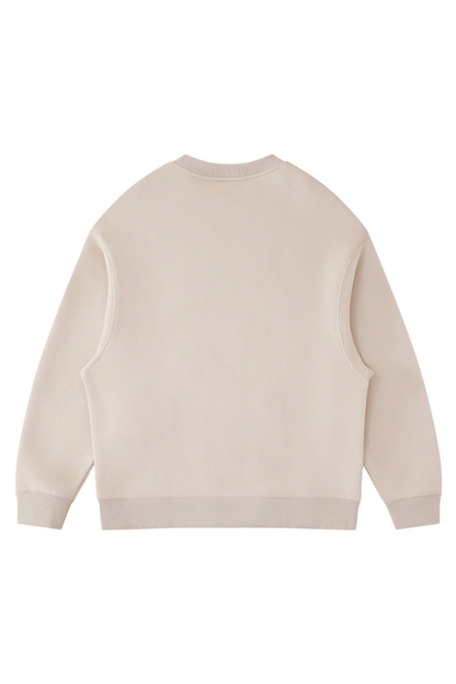 Women's Fall Winter Fleece-Lined Loose Crewneck Sweatshirt