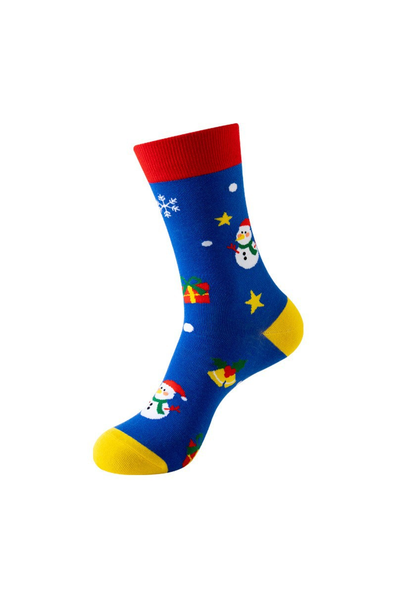 Unisex Fall Winter Festive Cartoon Christmas Crew Socks