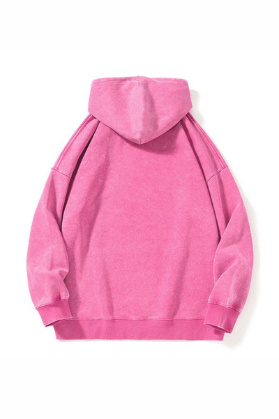 Men's  Fall Winter Washed Oversized Drop-Shoulder Hoodie