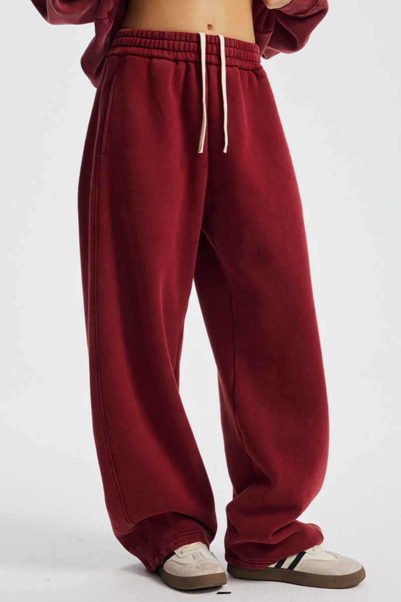 Men's Streetwea Distressed Curved-Blade Sweatpants