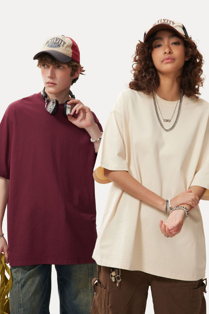 Men's Summer Cotton Loose American Youth Street Tee