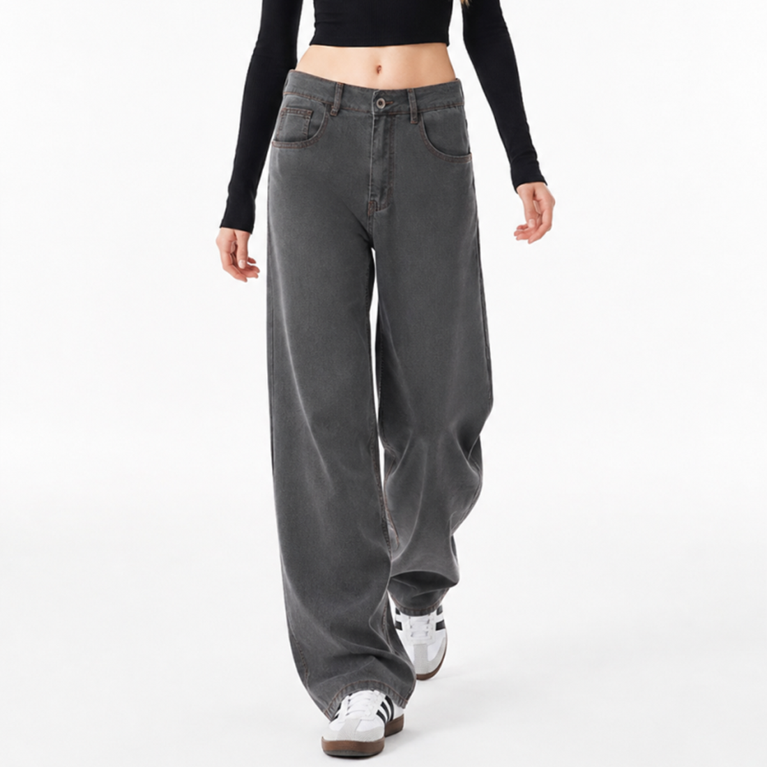 Women's High Waist Wide Leg Jeans