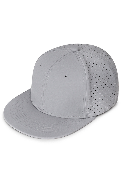 Men's Elastic Solid Flat Brim Mesh Hip Hop Hat