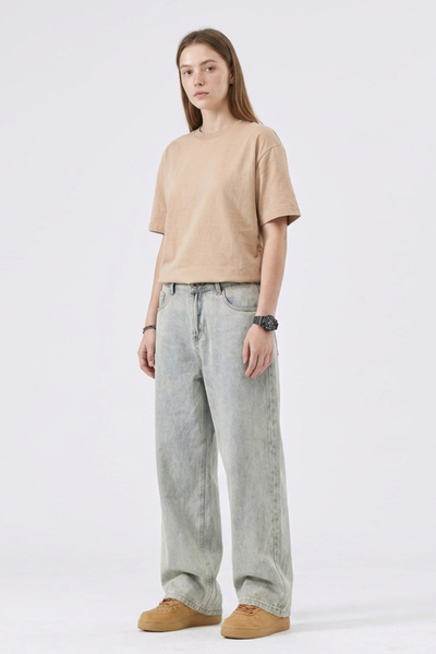 Women's Trendy Retro Style High Waist Wide Leg Jeans