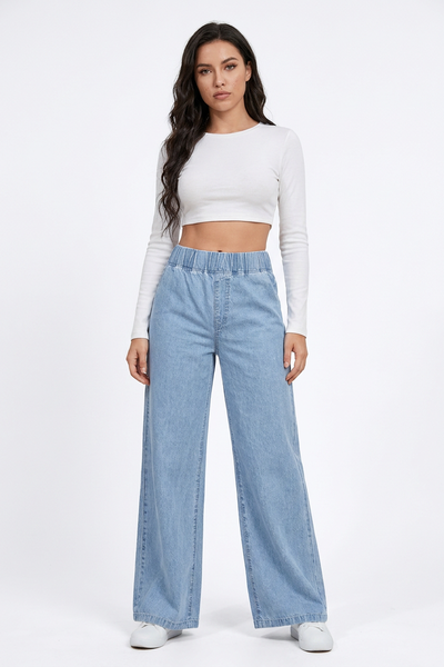 Women's High Waist Baggy Wide Leg Jeans