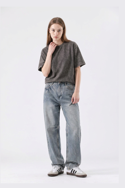 Women's Classic 5-Pocket High Waist Straight Leg Jeans