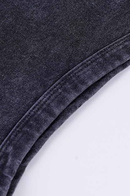 Men's Summer Vintage Washed Raw-Edge Sleeveless Tank Top