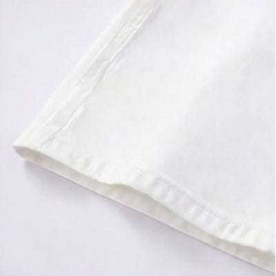 Men's Spring White Cross Patch Wide-Leg Denim Jeans