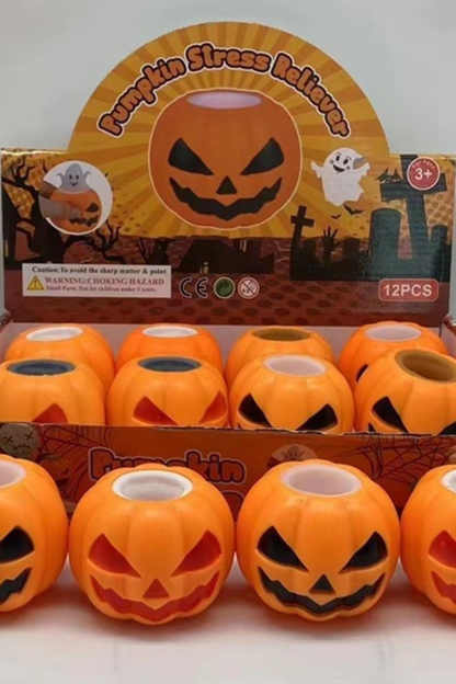 Halloween Pumpkin Ghost Squeeze Cup Fidget Toy
