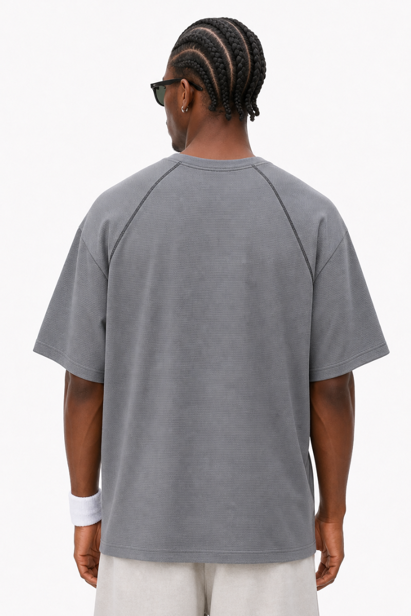 Men's 7A Antibacterial Cotton 3D Patchwork Tee