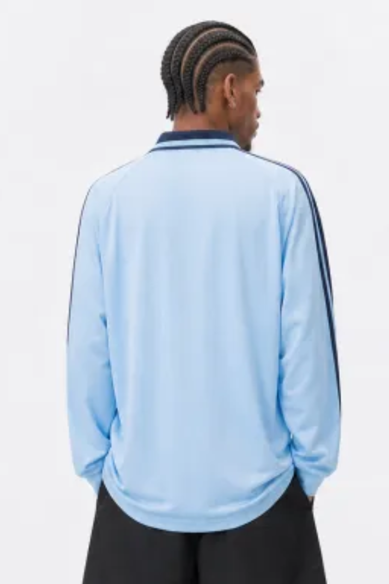 Men's Fall Retro Half-Zip Game-Day Long-Sleeve Polo