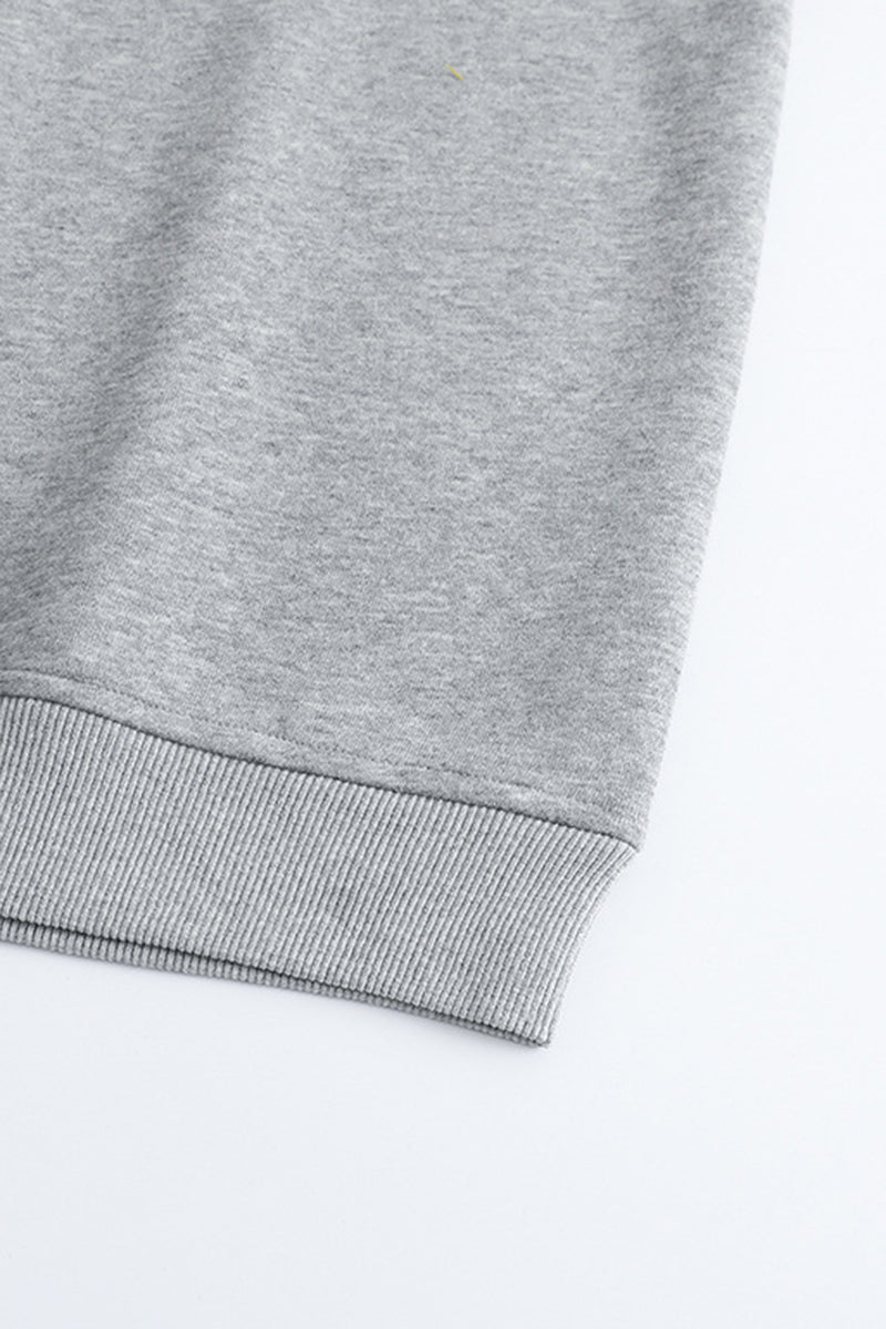 Men's Fall Winter Half-Zip Layered Preppy Sweatshirt