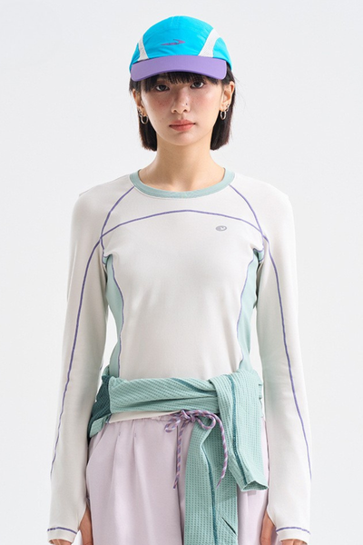 Women's Tight Stretch Slim Quick Dry Long Sleeve Crop Top