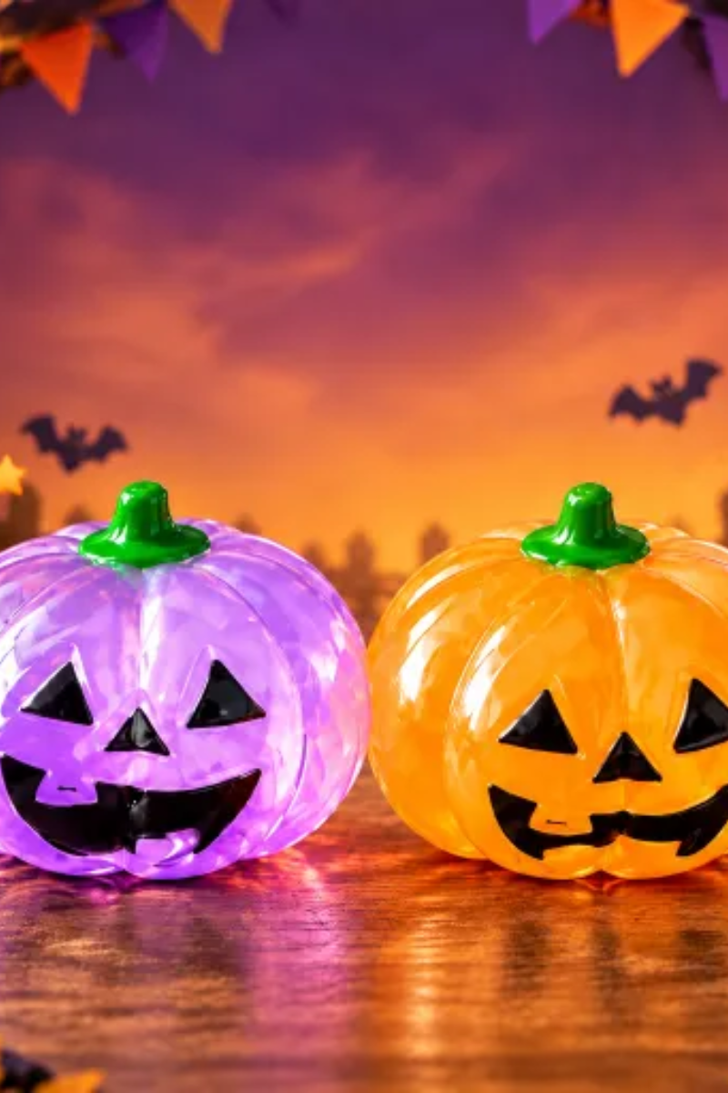Unisex Fall Halloween Stretchy Gel Pumpkin Squishy Toy
