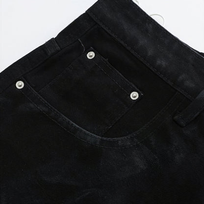 Men's Spring Splash Ink Washed Baggy Wide Leg Denim Jeans