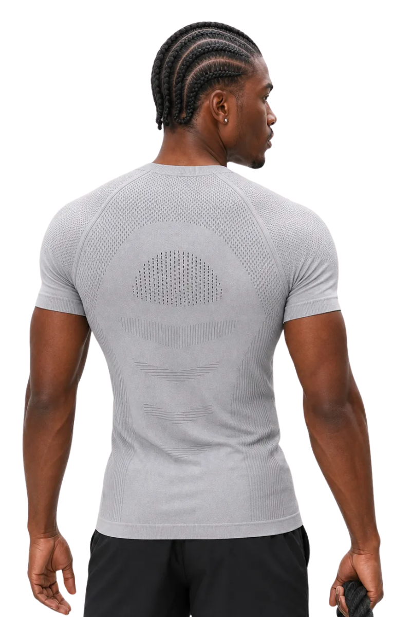 Men's 3D Seamless Compression Gym Short Sleeve Tee