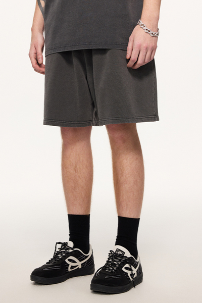 Men's Summer 320g Snow Wash Cotton Loose 5" Shorts