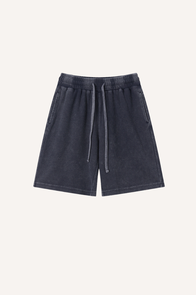 Men's Vintage Washed 5" Waffle Breathable Shorts - Old Money