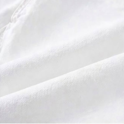Men's Spring White Cross Patch Wide-Leg Denim Jeans