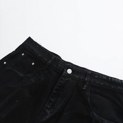 Men's Spring Splash Ink Washed Baggy Wide Leg Denim Jeans