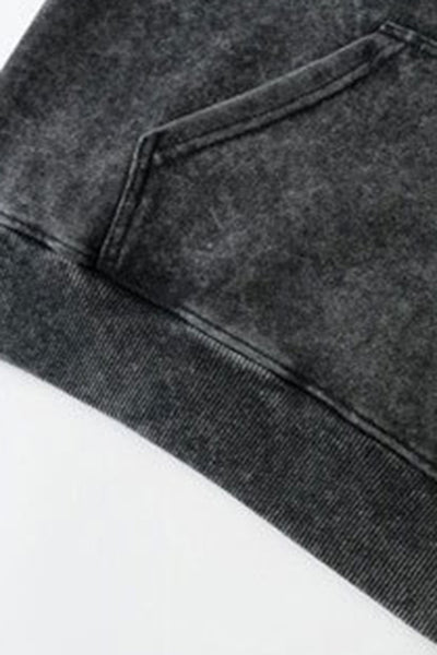 Men's  Fall Winter Washed Oversized Drop-Shoulder Hoodie