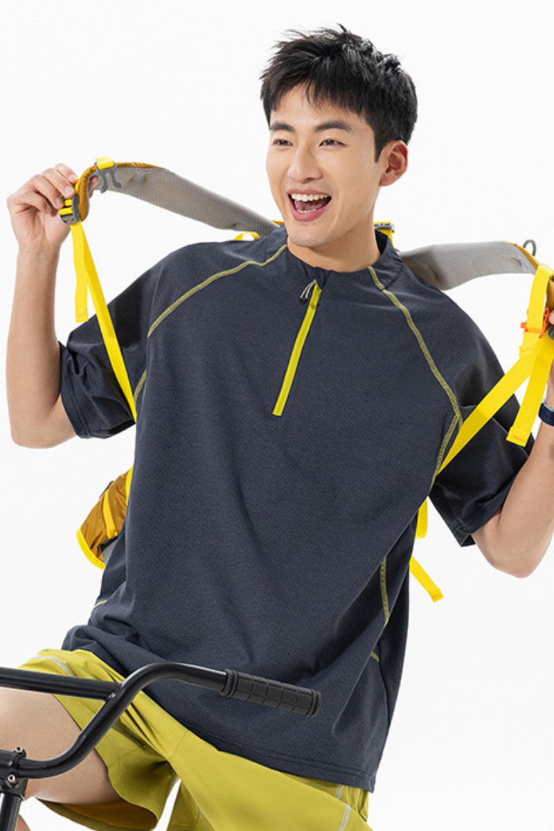 Men's Summer Street Outdoor UPF Antibacterial Quick Dry Tee