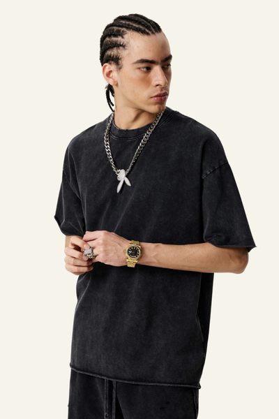 Men's Cotton Streetwear Vintage T-shirt