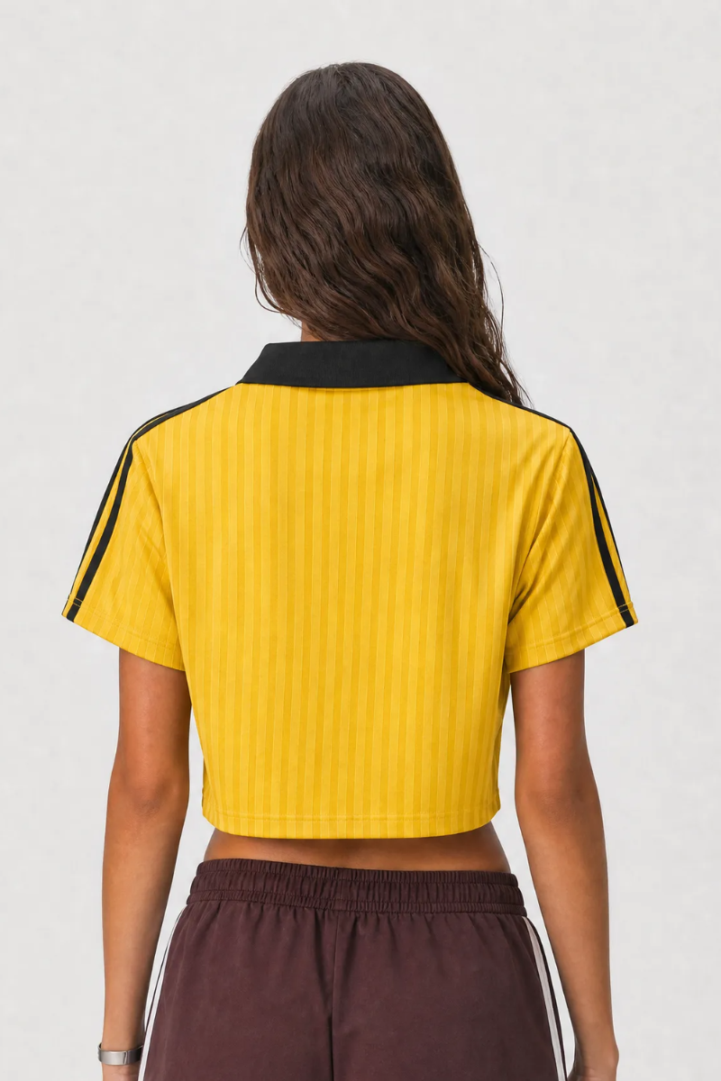 Women's Summer 2026 Football Jersey Street Crop Tee