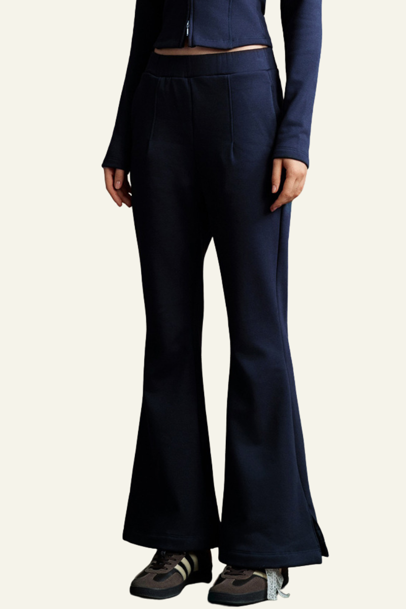 Women's Slimming Pleated waist Flared Pants