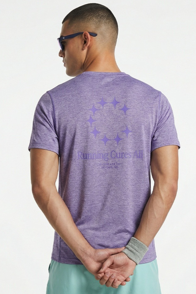 Men's Summer Breathable Linen-Blend Oversized Print T-Shirt