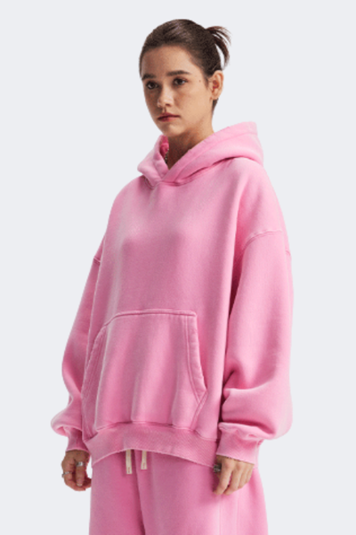 Women's Streetwear Vintage Washed Front Pocket Hooded