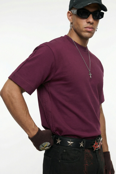 Men's SpringSummer Cooling Embroidery QuickDry Oversized Tee
