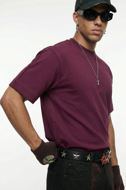 Men's SpringSummer Cooling Embroidery QuickDry Oversized Tee