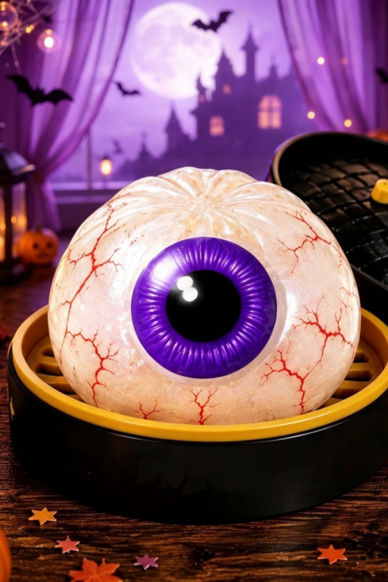 Unisex Fall Halloween Horror Bun Glitter Squishy Fidget Toy
